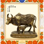 Kamdhenu Nandi cow and calf in Brass