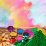 Organic Herbal Holi Gulaal 4 Colors; Lab-Tested, Non-Toxic, Taste-Safe | Washable | Gift Set | Eco-Friendly