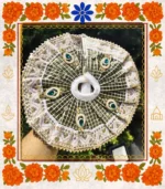 Green Designer Ladoo Gopal Dress | Elegant Thakur Ji Poshak with Stone & Sequin Embellishments