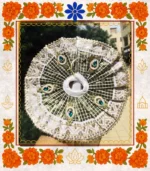 Green Designer Ladoo Gopal Dress | Elegant Thakur Ji Poshak with Stone & Sequin Embellishments - Image 3