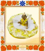 Yellow Golden Ladoo Gopal Dress | Divine Thakur Ji Poshak with Sequin & Pearl Work