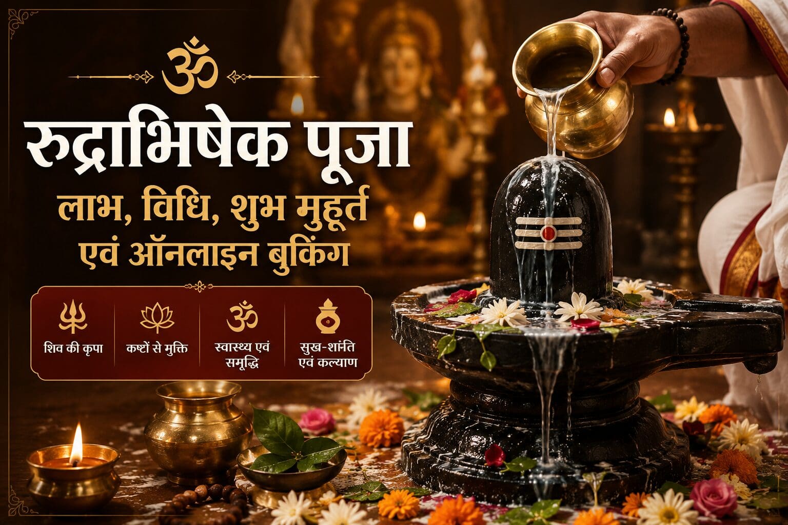 Rudrabhishek Puja on Parad Shivling in Ujjain by experienced Vedic Pandits